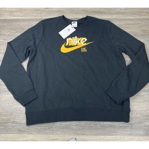 Nike Just Do It Women's Sweater Black FN3628-010 Size Large $70